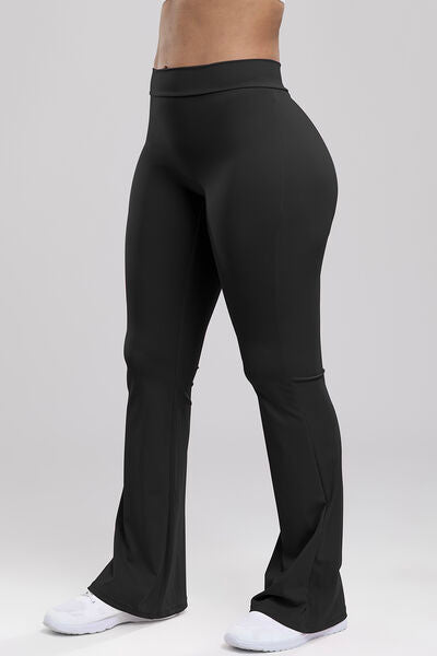 Ruched High Waist Bootcut Active Pants