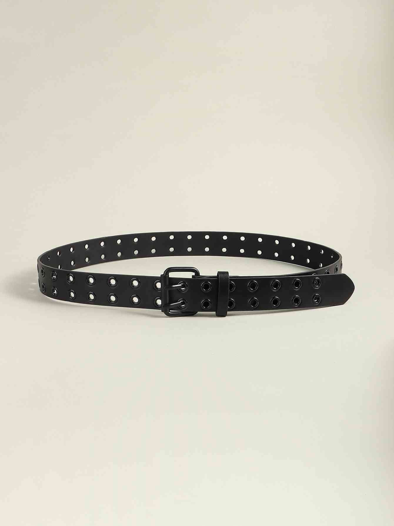 Grommet PU Leather Belt