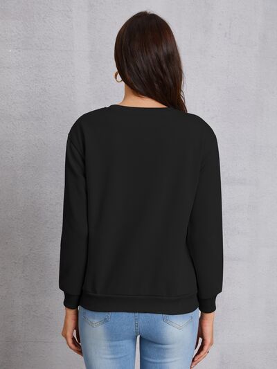 FAITH HOPE LOVE Round Neck Sweatshirt