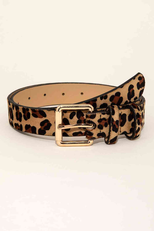 Leopard PU Leather Belt