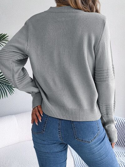 Round Neck Long Sleeve Sweater