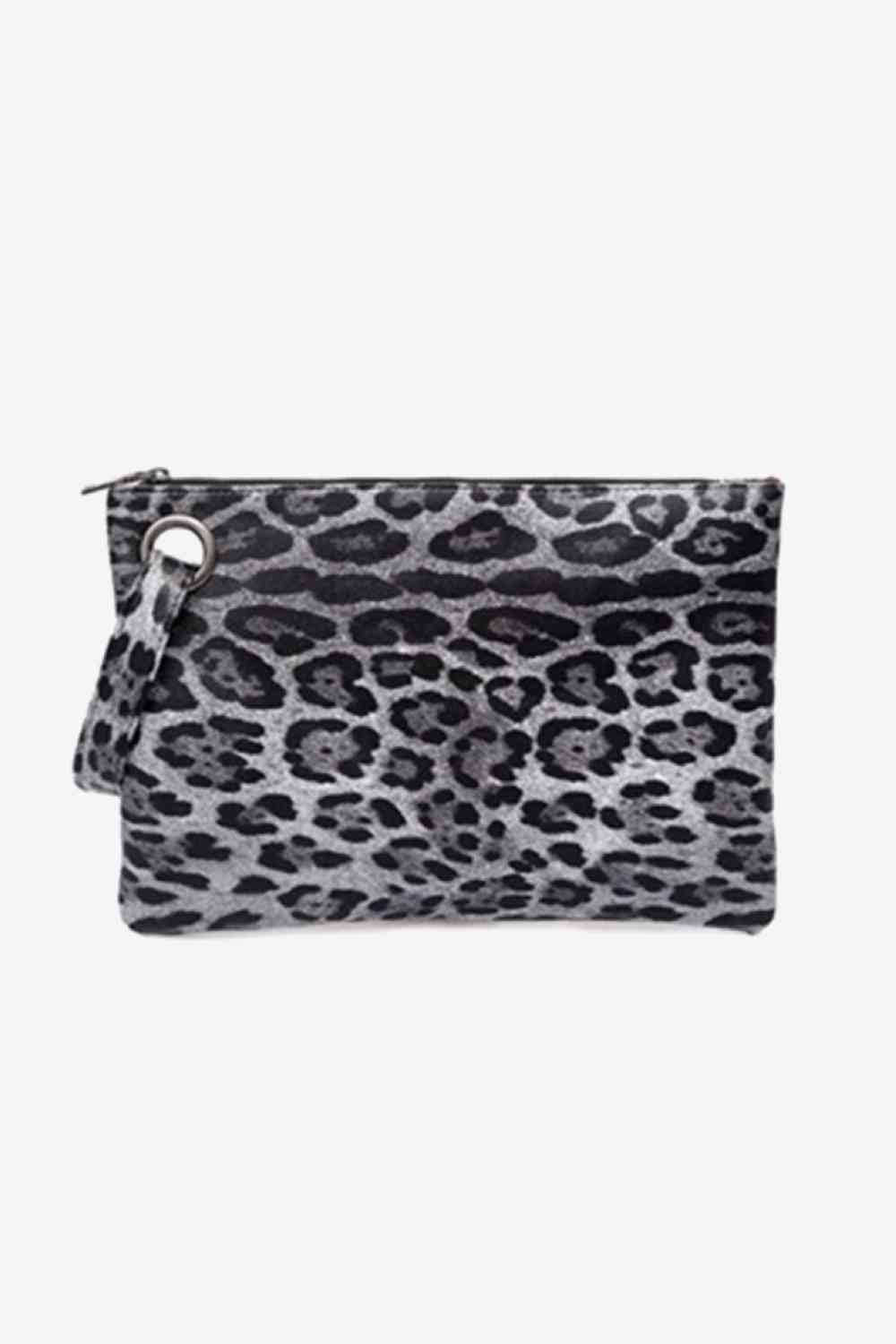 Leopard PU Leather Clutch