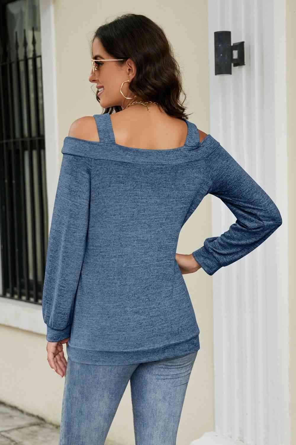 Cutout Cold-Shoulder Top