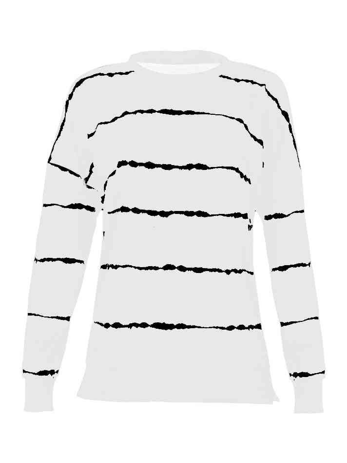 Striped Round Neck T-Shirt